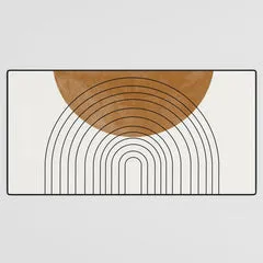 Society6 Arch III tapis de bureau terracotta