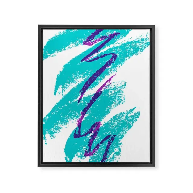 Society6 Jazz cup toile encadrée motif gobelet rétro