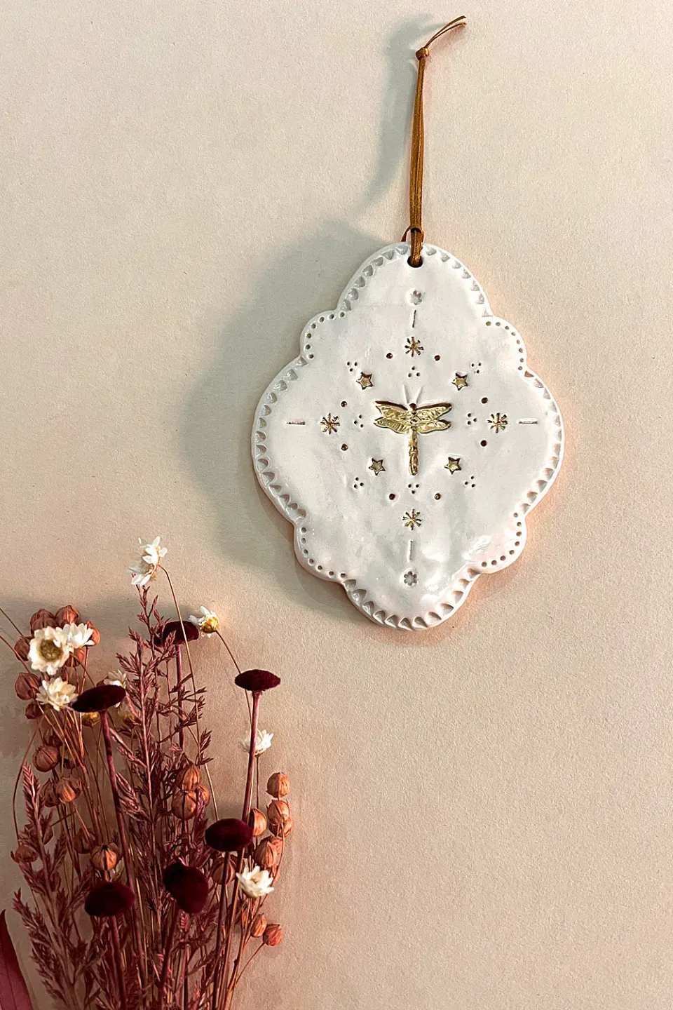 Biankaléone Talisman à la libellule toile encadrée 9x11 cm