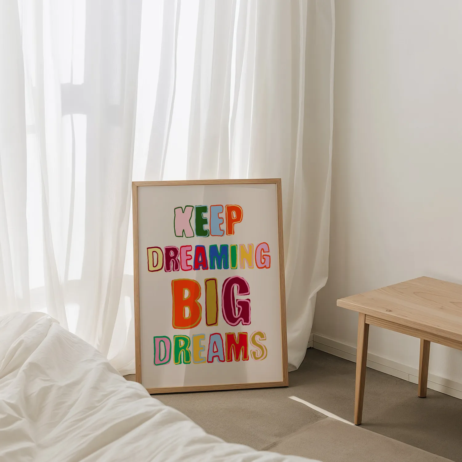 Maddison Ball Keep Dreaming Big Dreams affiche murale
