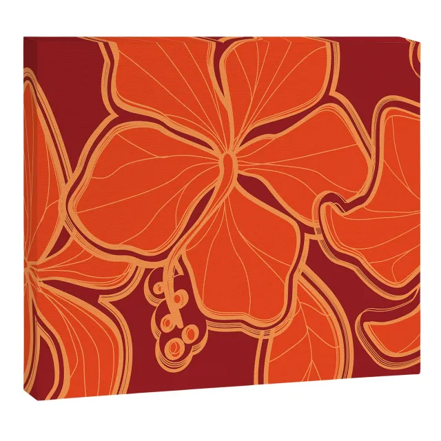 Society6 Kailua Hibiscus toile fleur tropicale