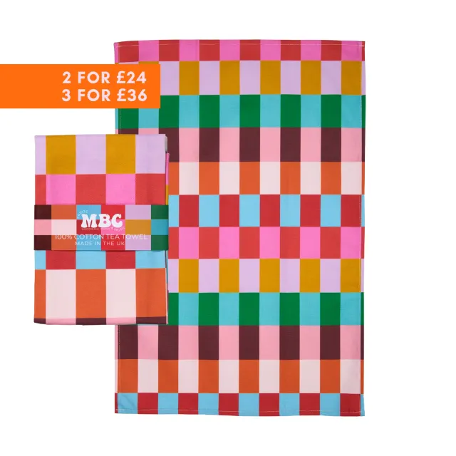 Maddison Ball Checkered torchon coton 68x45