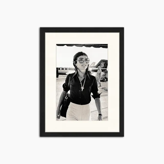Any Image Arrival in Europe Jackie Kennedy affiche encadrée photo