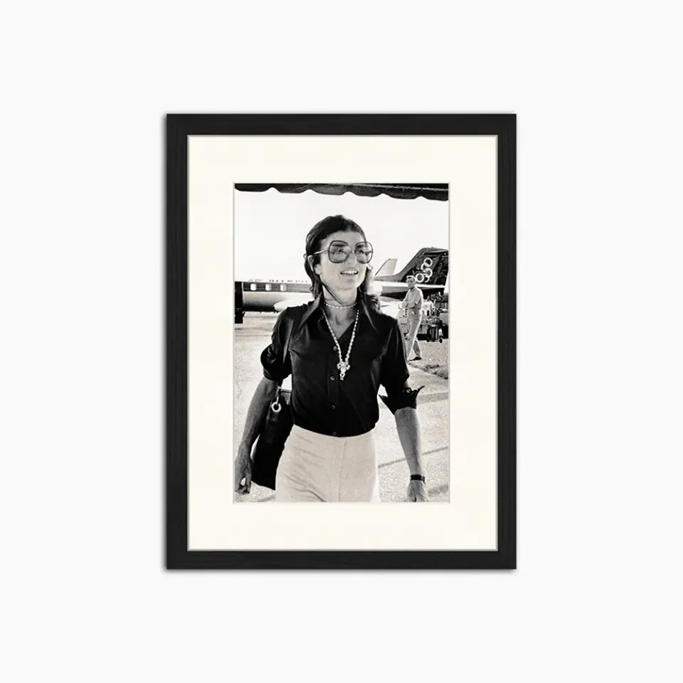 Any Image Arrival in Europe Jackie Kennedy affiche encadrée photo