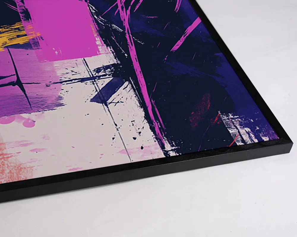 Any Image Liv Corday Hyper Violet & Colors Abstract tableau abstrait