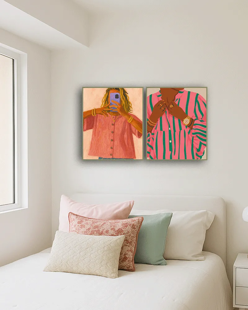 Any Image Through the Screen toile encadrée figurative