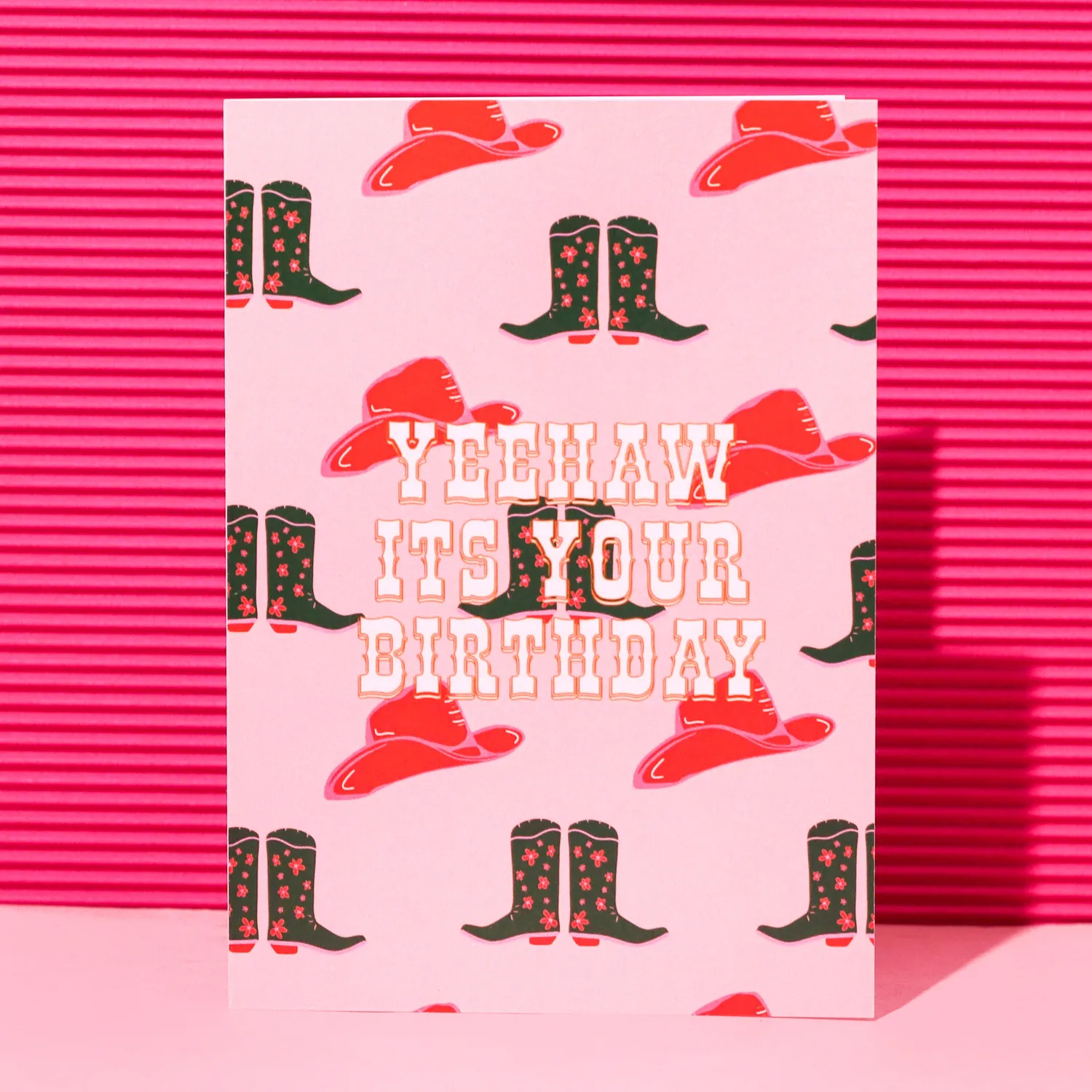 Maddison Ball Yeehaw It's Your Birthday carte A6 cowgirl