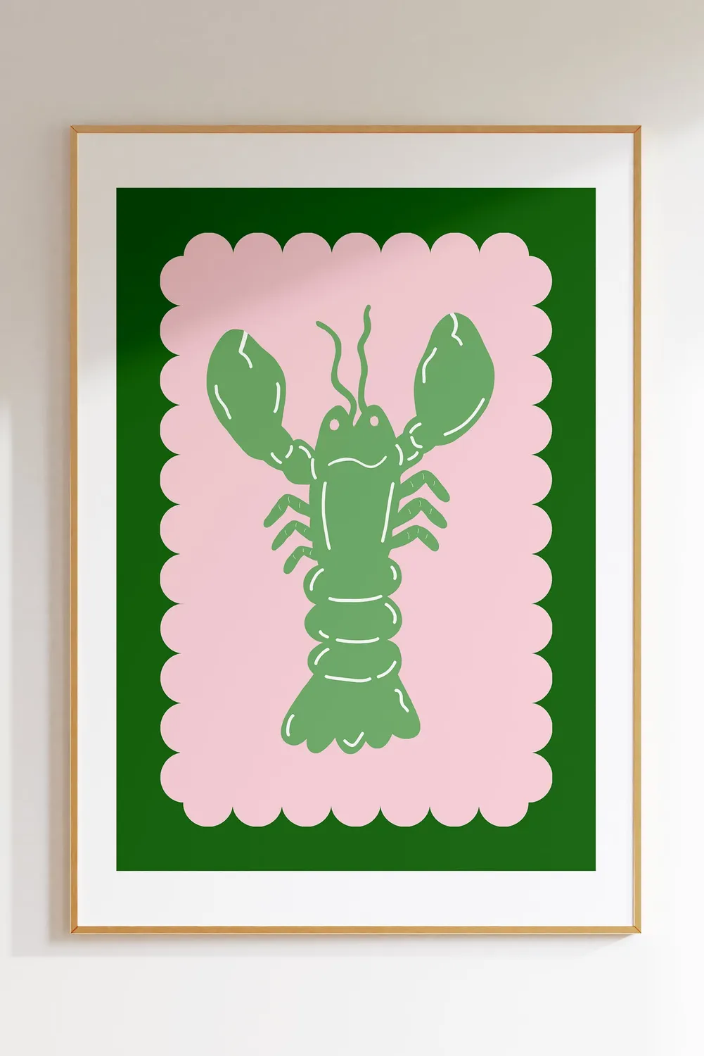 Maddison Ball Lobster Scallop affiche homard papier mat
