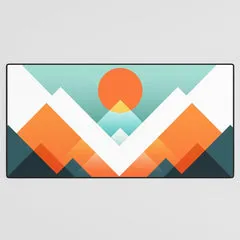 Society6 Everest tapis de bureau montagne géométrique