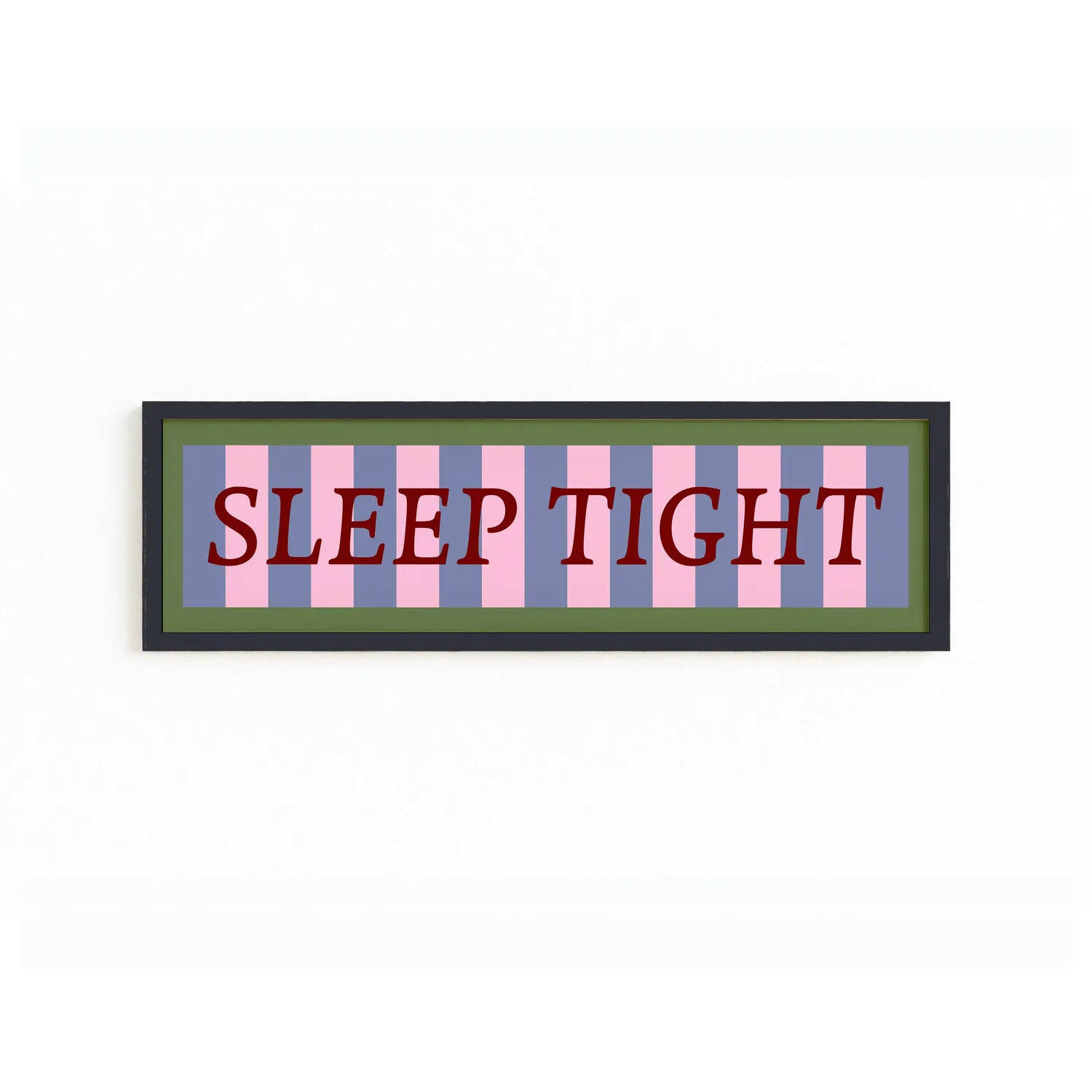 Maddison Ball Sleep Tight affiche encadrée 60x12 cm panoramique
