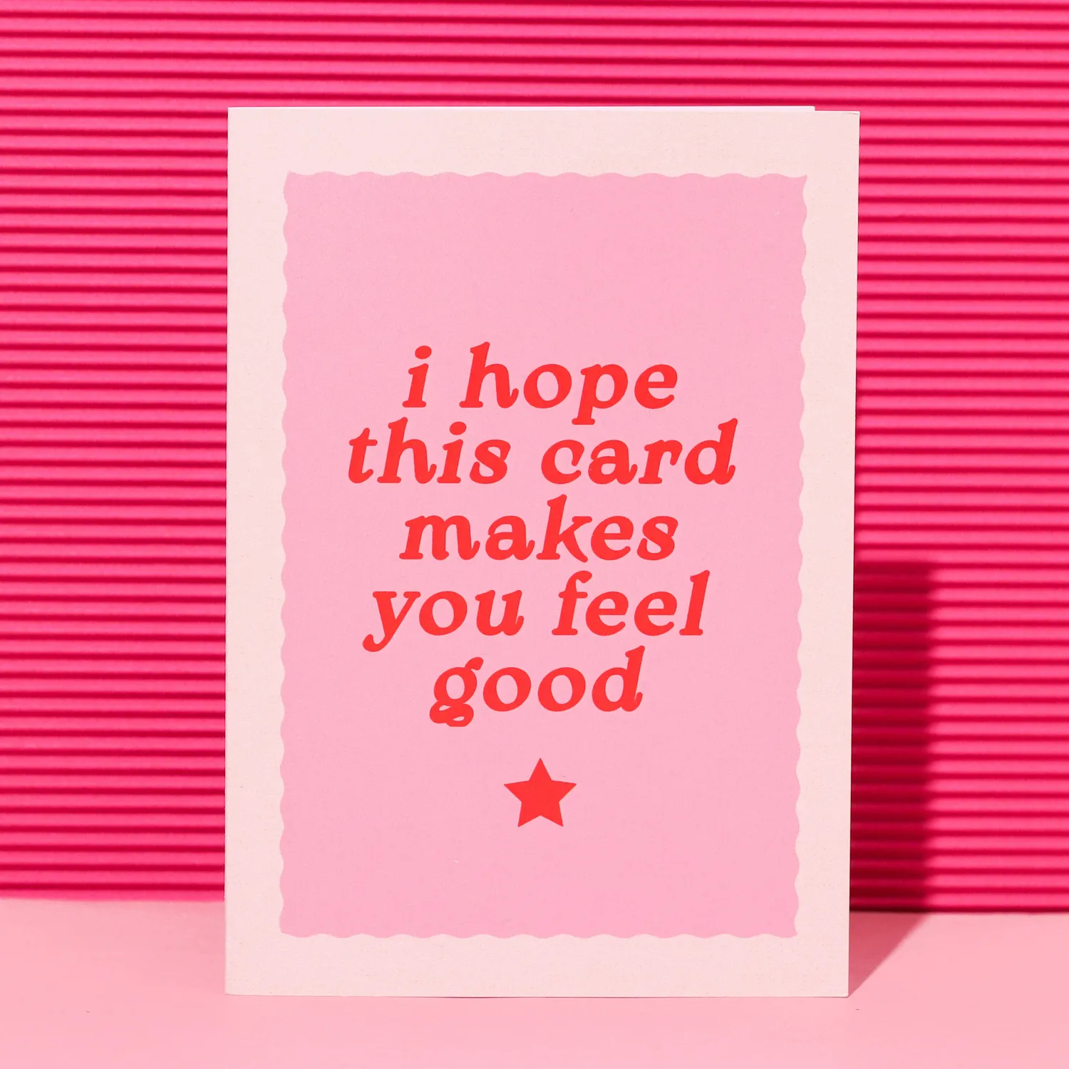 Maddison Ball I Hope This Card carte A6 soutien rose