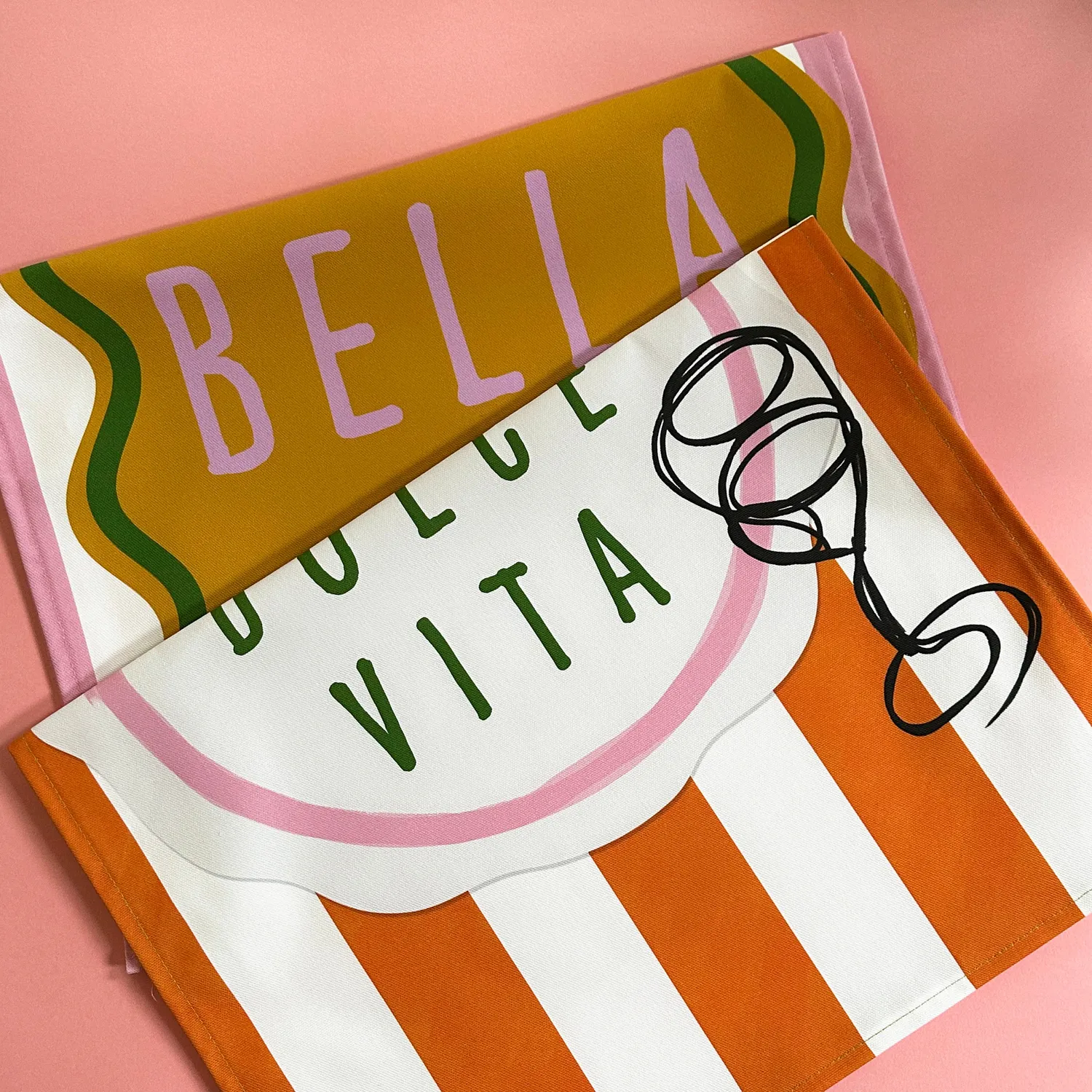 Maddison Ball La Dolce Vita torchon de cuisine en coton
