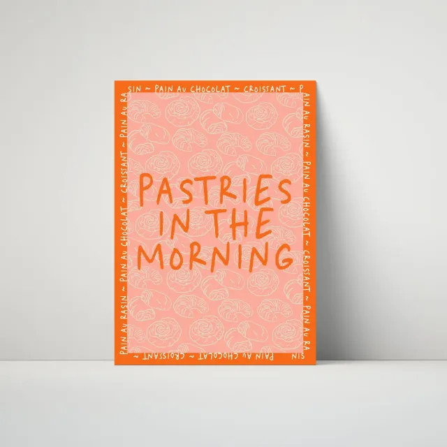 Maddison Ball Pastries In The Morning affiche pâtisseries