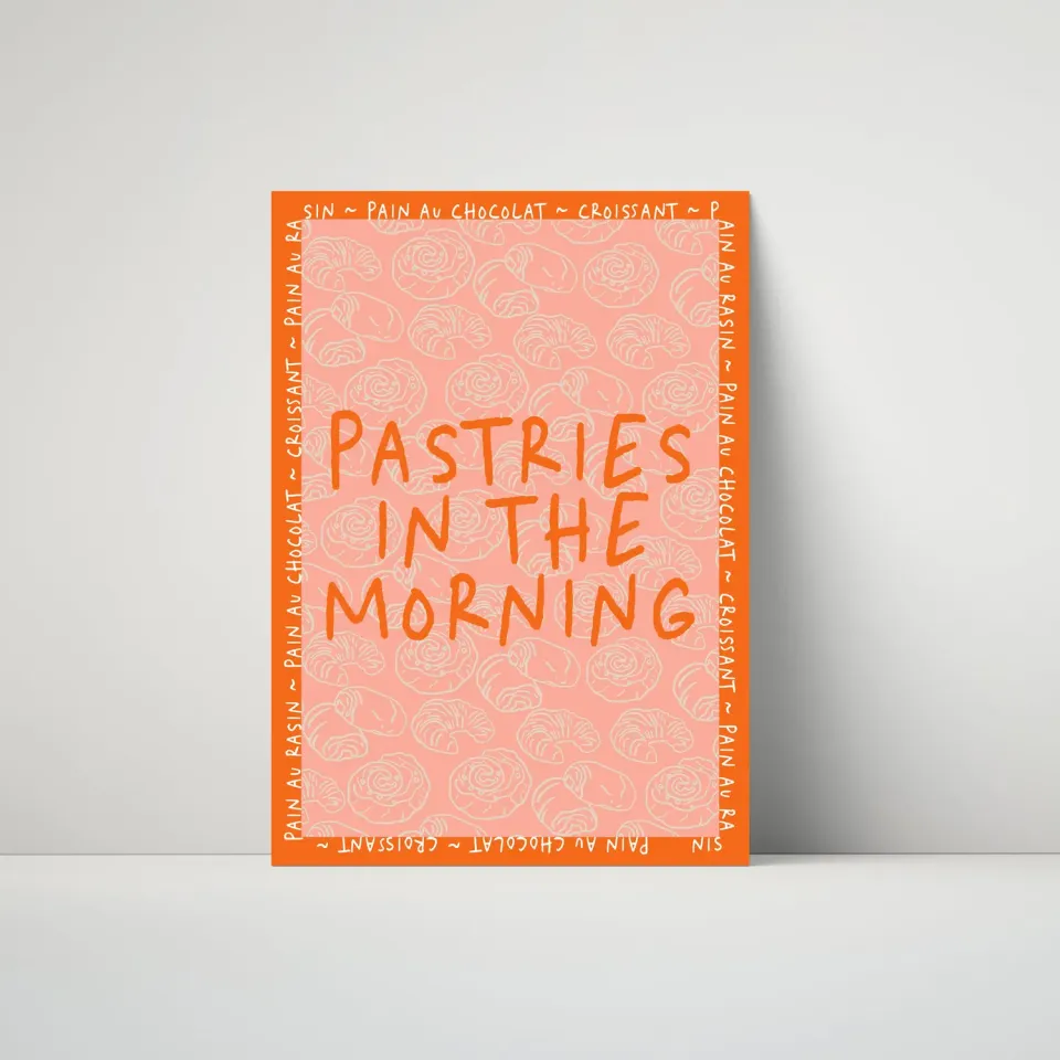 Maddison Ball Pastries In The Morning affiche pâtisseries