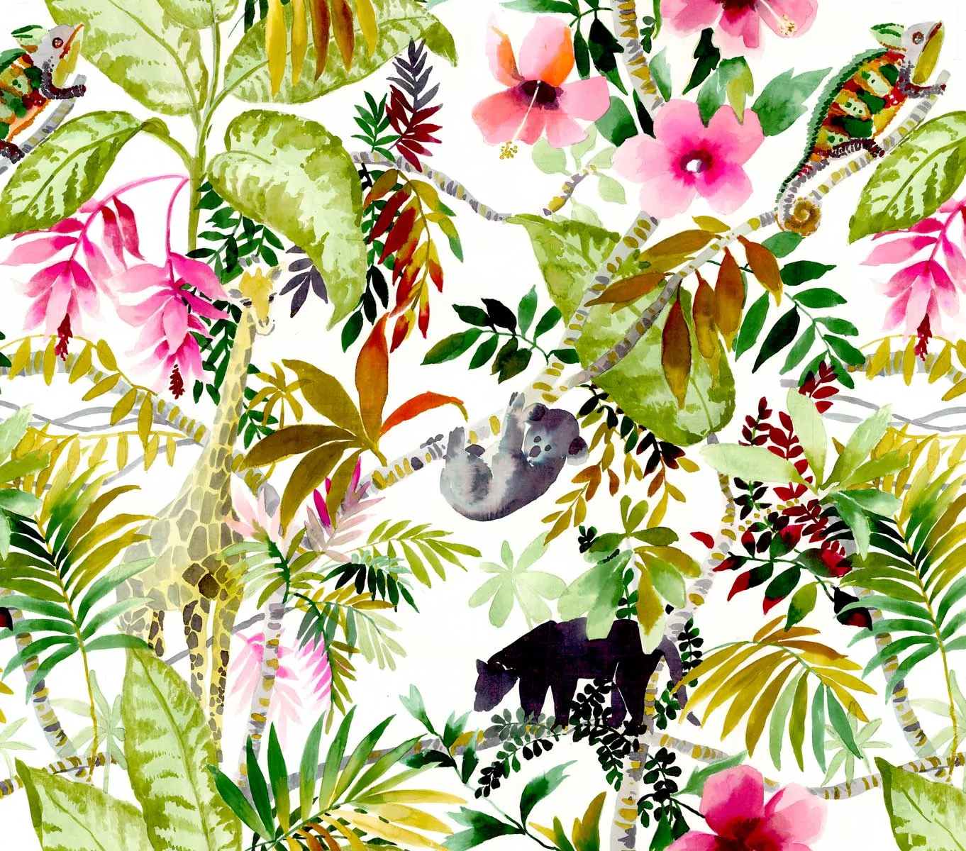 Mademoiselle Tiss Jungle tête de lit tissu animaux