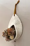 Biankaléone Porte-fleur goutte de dentelle décoration murale