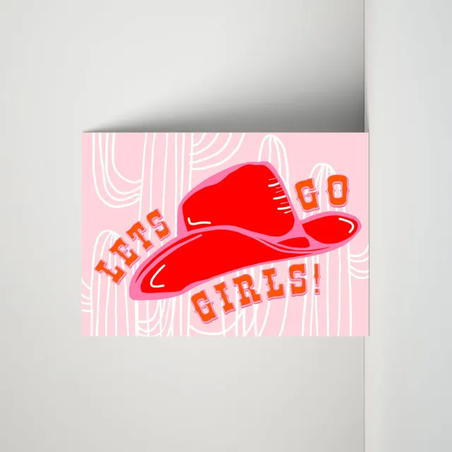 Maddison Ball Let's Go Girls affiche cowgirl