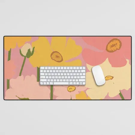 Society6 Flower Market Ranunculus #2 tapis de bureau floral