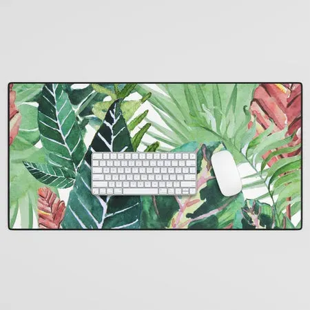 Society6 Havana Jungle tapis de bureau feuillage tropical