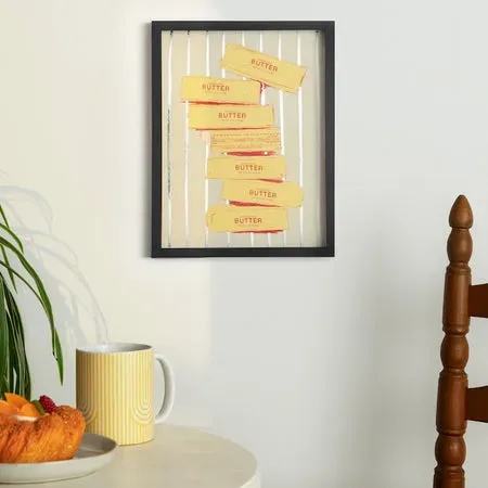 Society6 Butter Sticks affiche foil édition limitée
