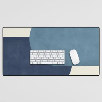 Society6 Halfmoon Colorblock tapis de bureau géométrique