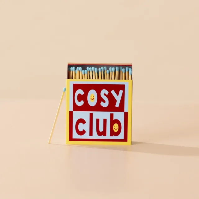 Maddison Ball Cosy Club boite allumettes 100 tiges bleues