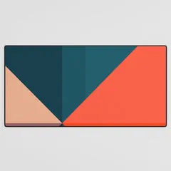 Society6 Geometric 1713 tapis de bureau triangles