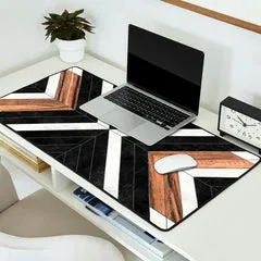 Society6 Urban Tribal Pattern No.1 - Concrete and Wood tapis bureau tribal