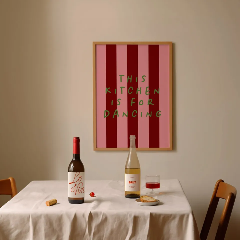 Maddison Ball This Kitchen Is For Dancing affiche cuisine