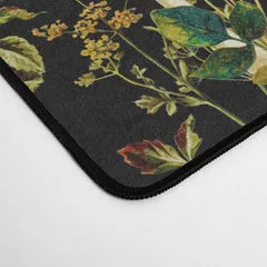 Society6 Mushroom Paradise tapis de bureau champignons noir