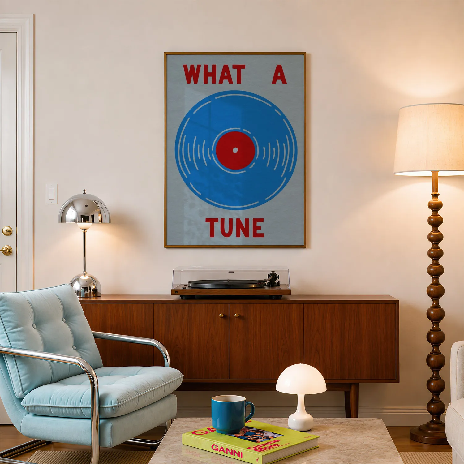 Maddison Ball What A Tune in Red & Pink affiche