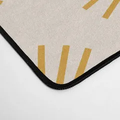 Society6 Boho Summer Sun Pattern I Golden tapis de bureau soleils dorés