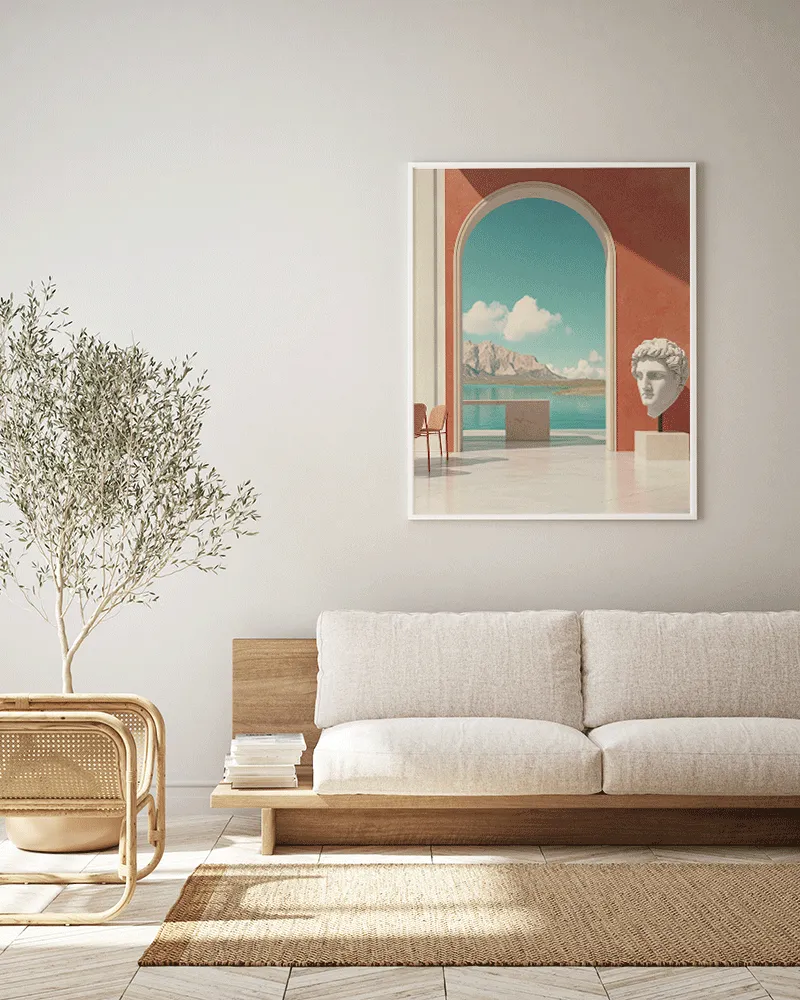 Any Image Hyperrealistic Door affiche encadrée