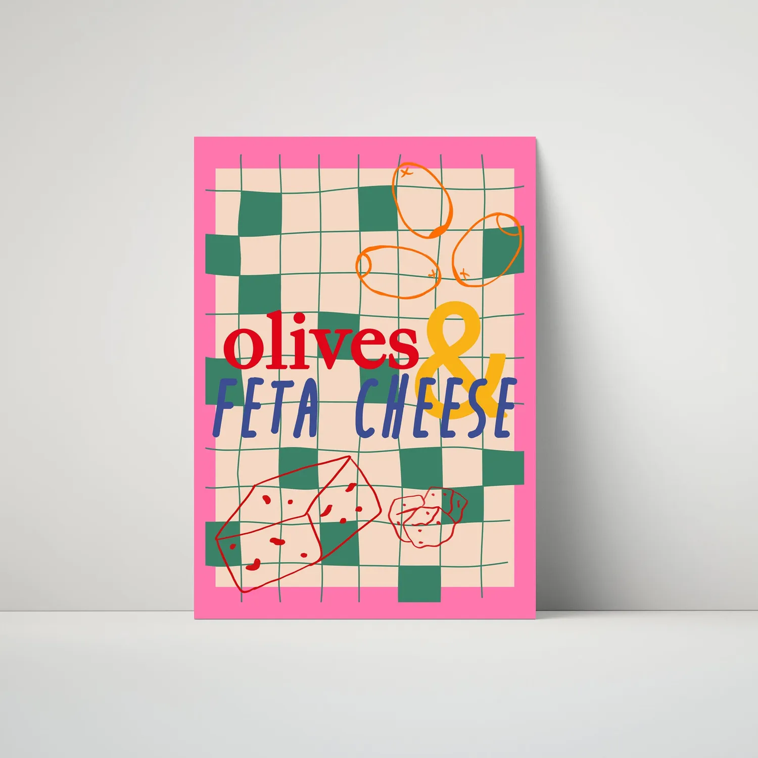 Maddison Ball Olives Feta Cheese affiche cuisine