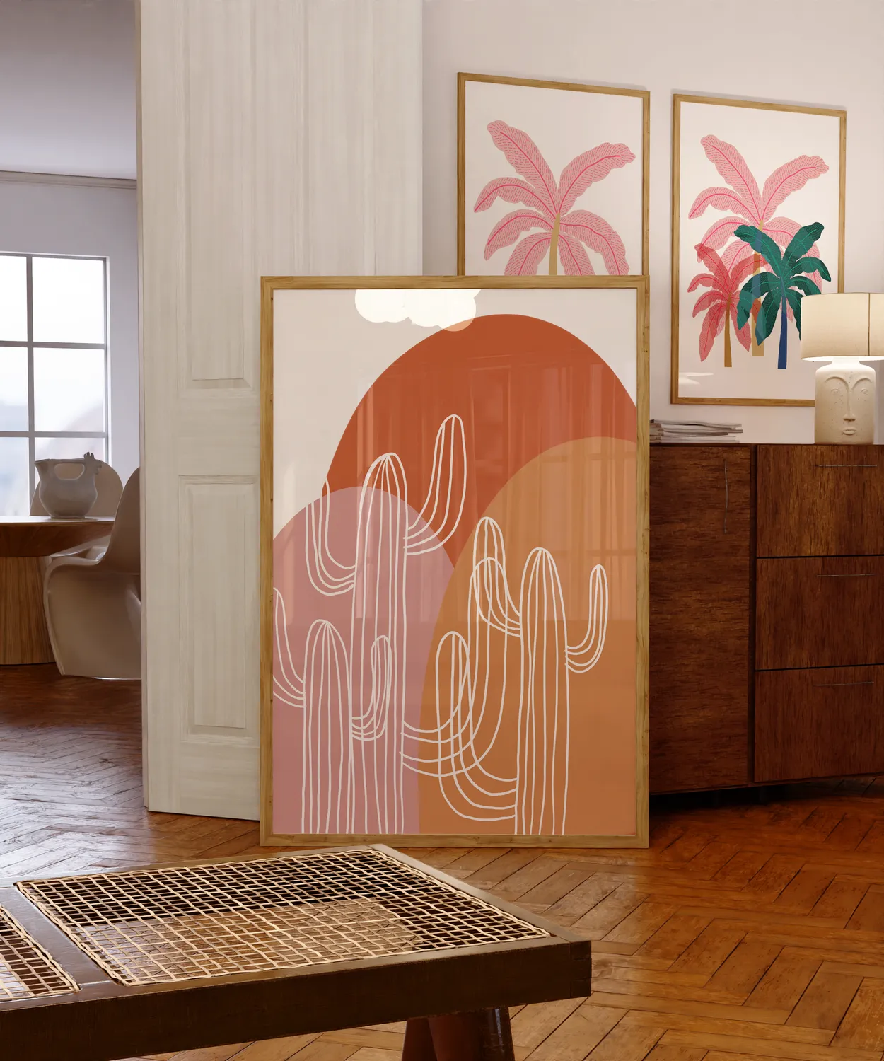 Maddison Ball Trio of Cacti affiche