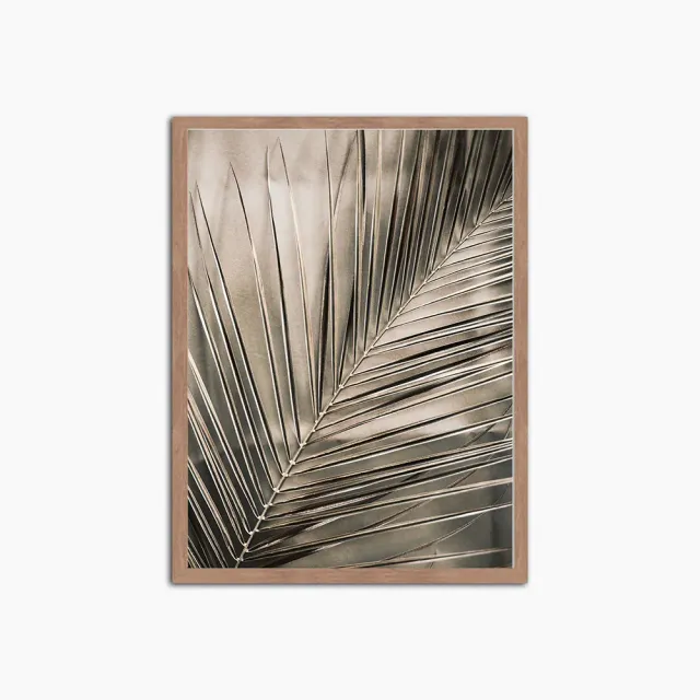 Any Image Golden Palm Leaf toile encadrée