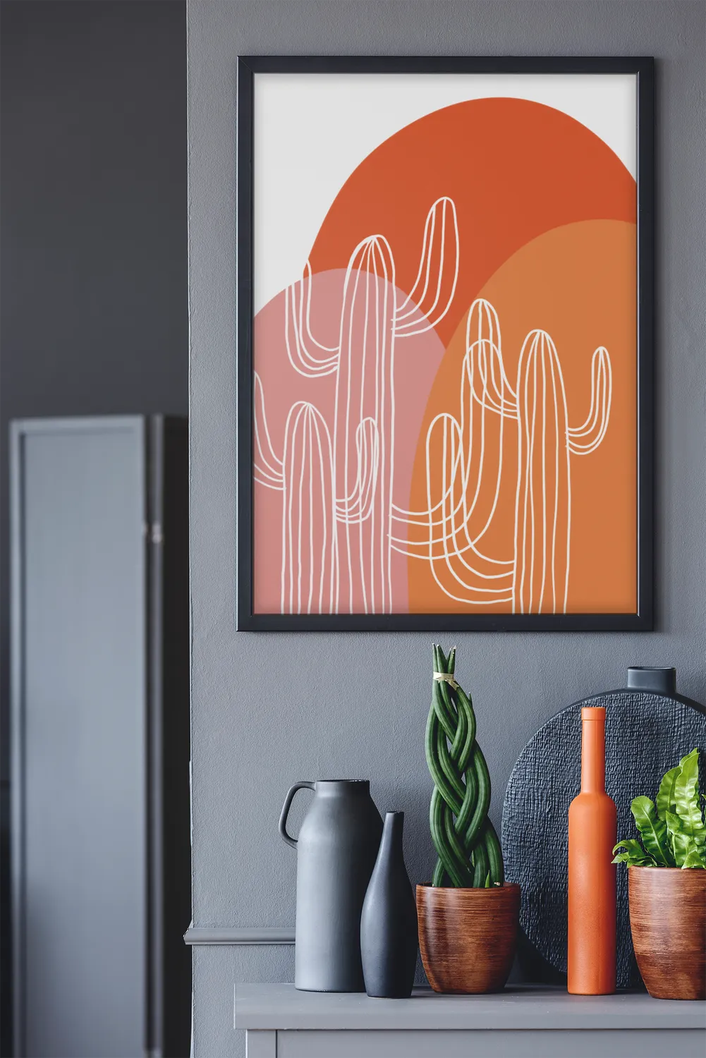 Maddison Ball Trio of Cacti affiche