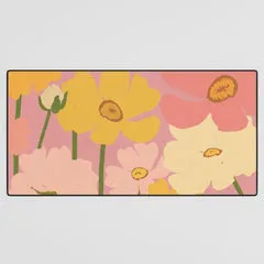 Society6 Flower Market Ranunculus #2 tapis de bureau floral
