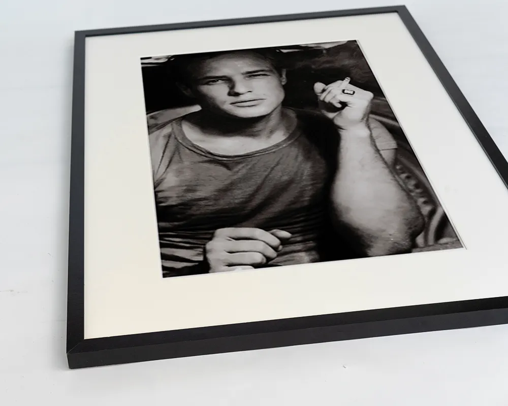 Any Image Marlon Brando tableau encadré 60x80 noir et blanc