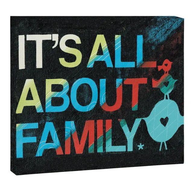 Society6 It's All About Family toile famille