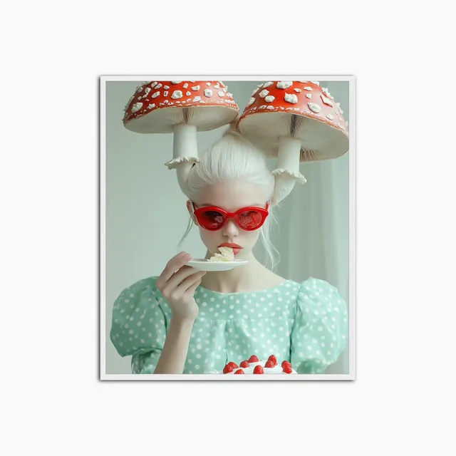 Any Image Mushrooms Love toile encadrée surréaliste