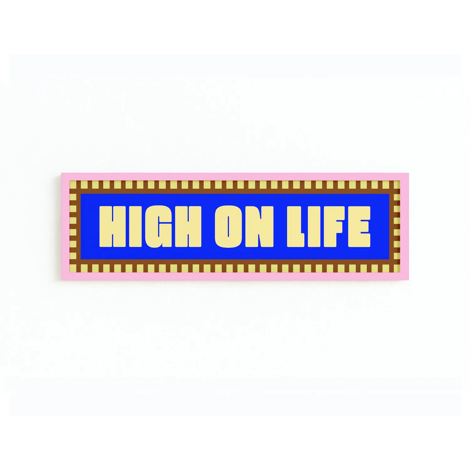 Maddison Ball High On Life tirage panoramique encadré 60x12 cm