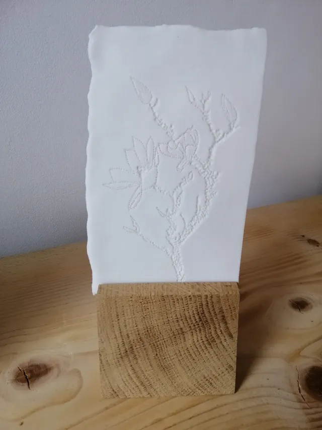 Sandrine Ramona Magnolia II lithophanie porcelaine 24x11 cm