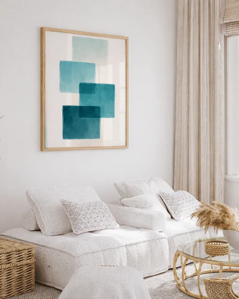 Any Image Calm in Layers affiche encadrée abstrait