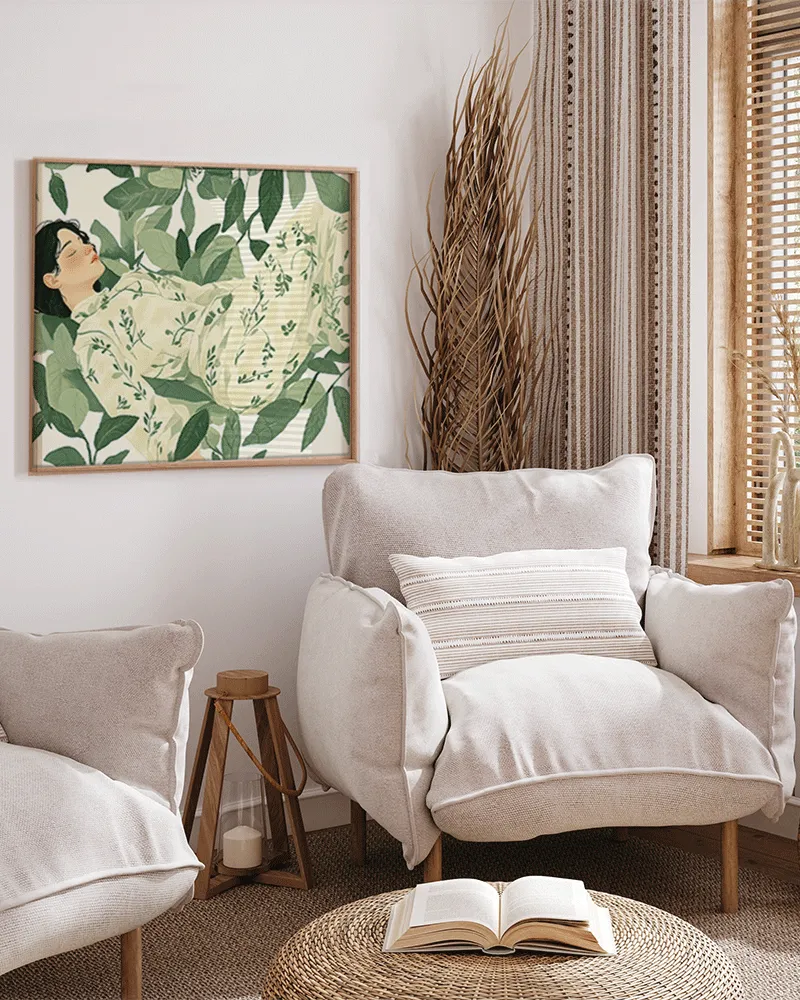 Any Image Sleeping Beauty tableau tons doux figuratif