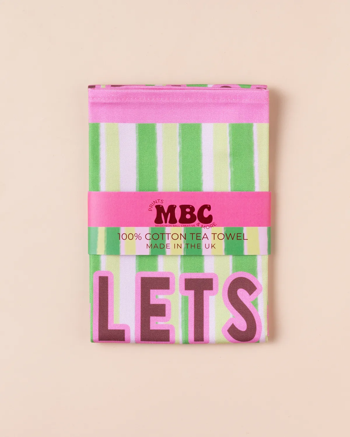 Maddison Ball Lets Have A Midnight Feast torchon coton 68x45 cm