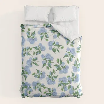 Society6 Hydrangea tapis de bureau hortensia bleu