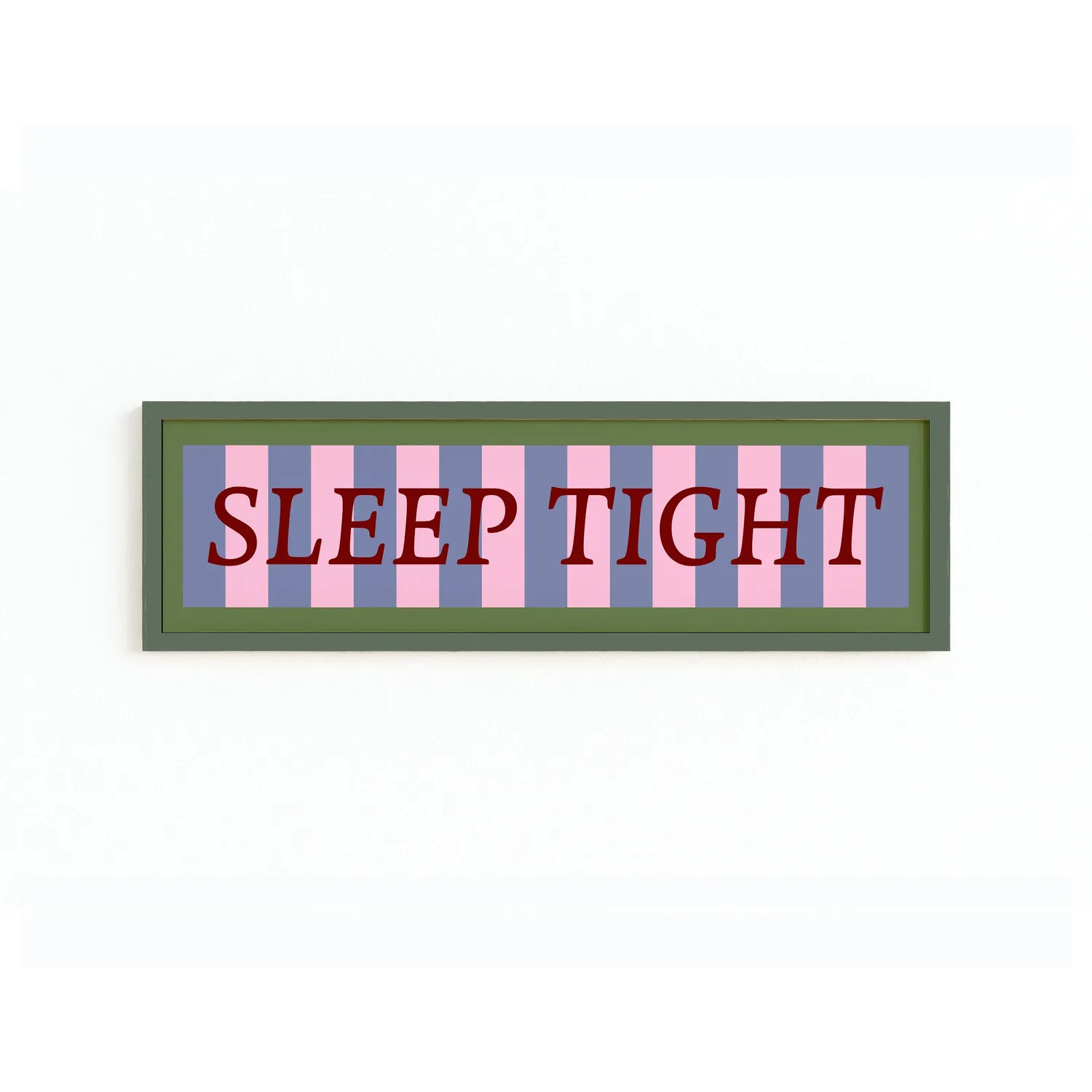 Maddison Ball Sleep Tight affiche encadrée 60x12 cm panoramique