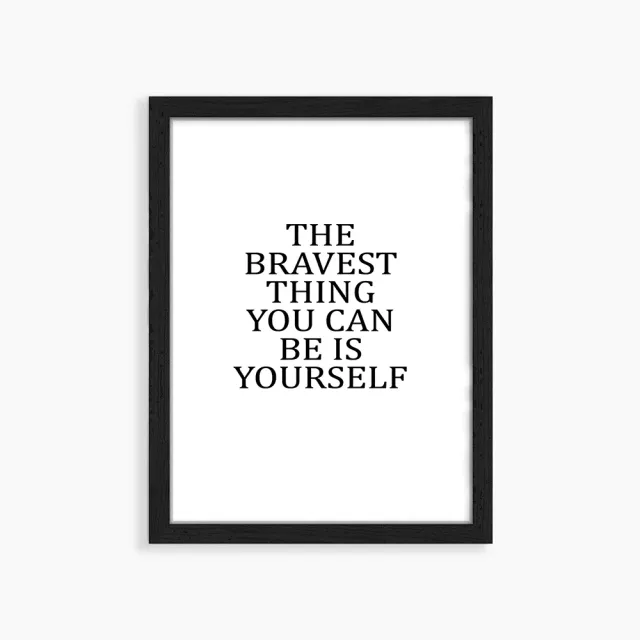 Jacob Baden Be Yourself tableau citation encadré