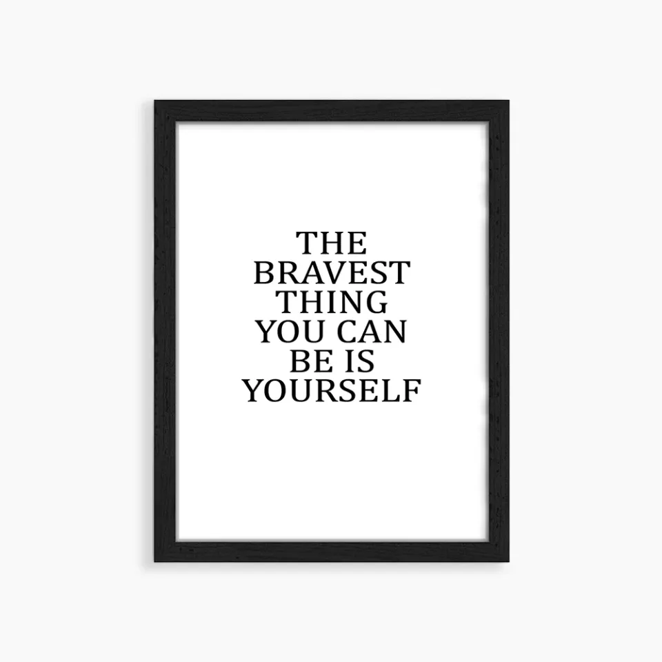 Jacob Baden Be Yourself tableau citation encadré